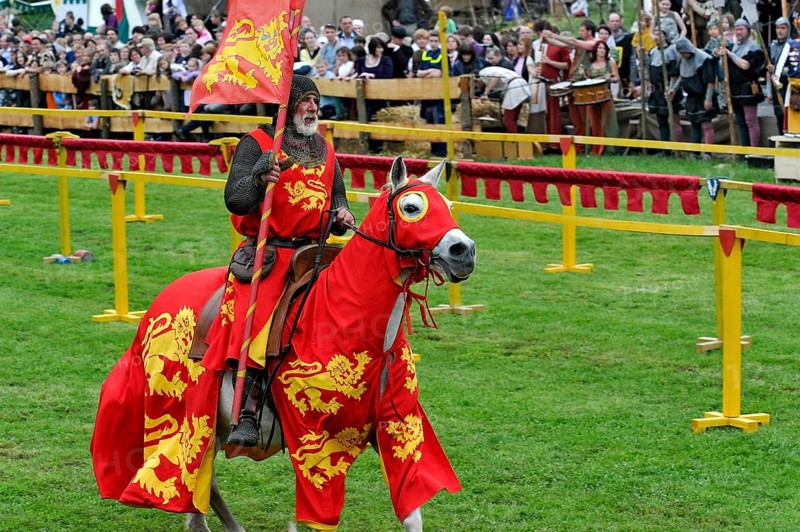 Knights on horseback