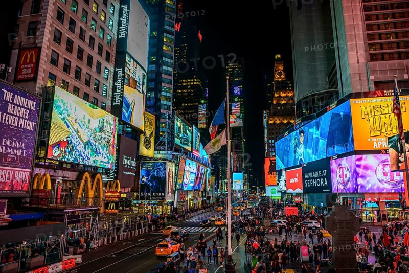 Times Square at night