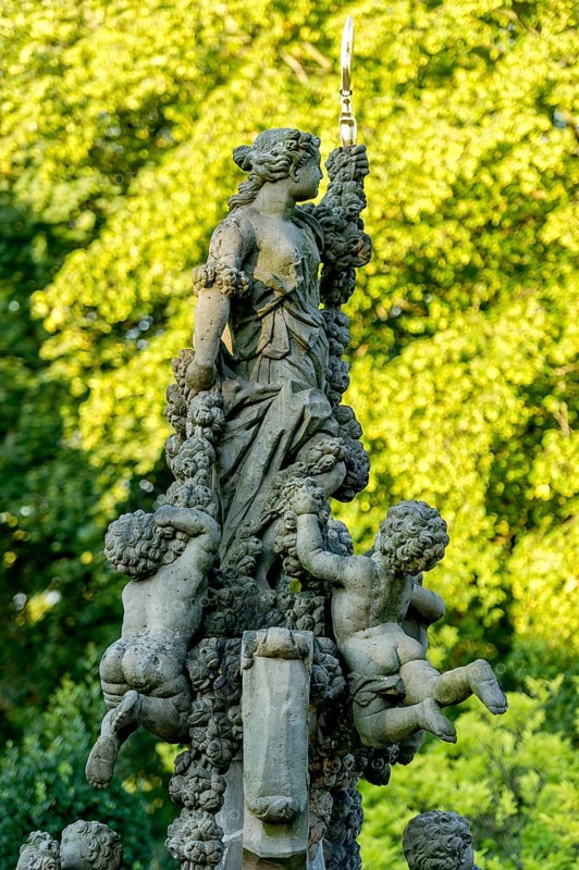 Baroque sculpture Floravase by Johann Friedrich von Humbach