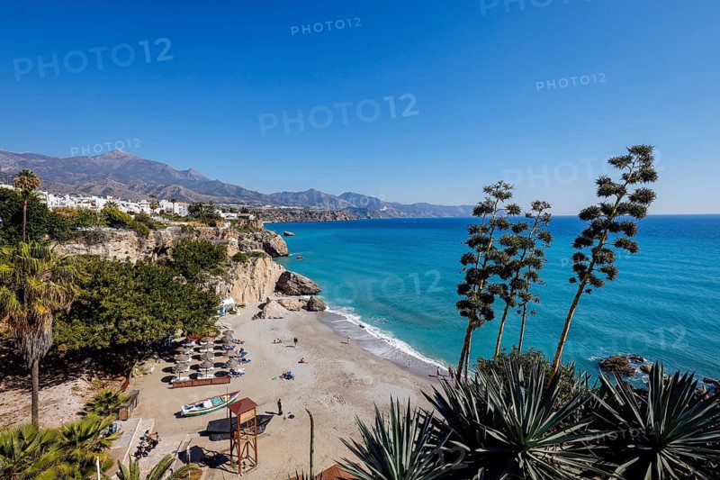 Playa de Calahonda at the Balcon de Europa in the resort of Nerja