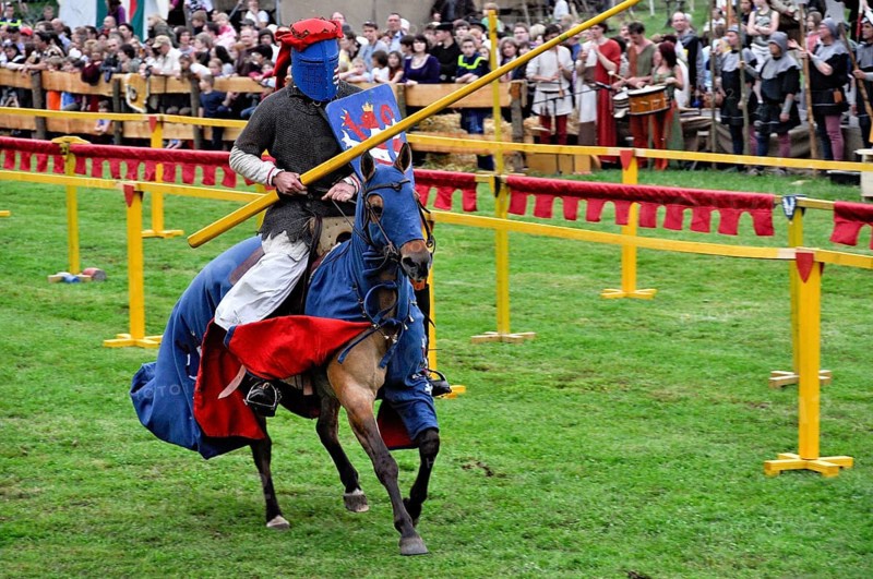 Knights on horseback