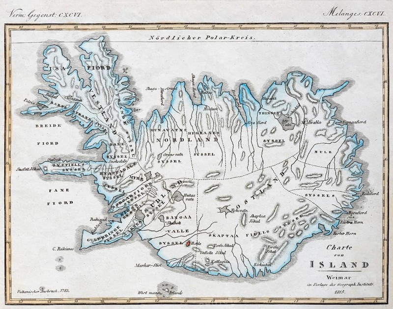 Map of Iceland
