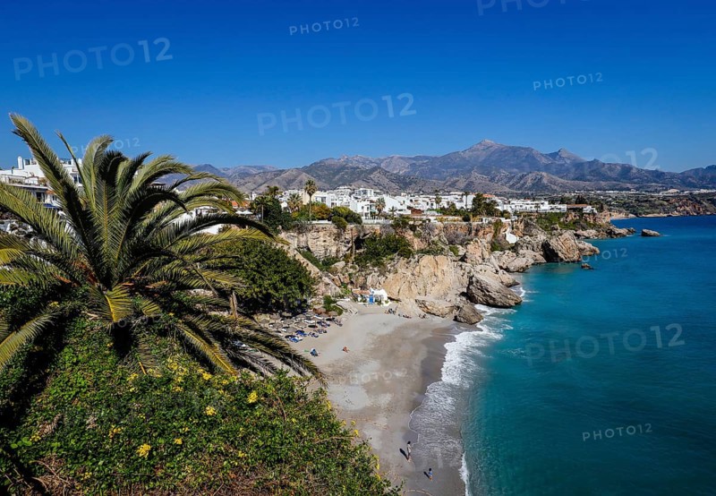 Playa de Calahonda at the Balcon de Europa in the resort of Nerja