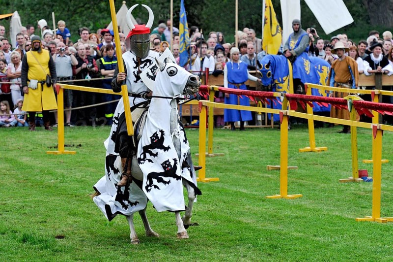 Knights on horseback