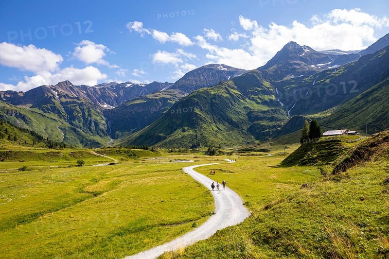 Hiking trail in the Nassfeld Valley