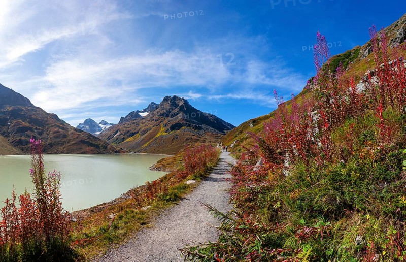 Hiking trail around the lake