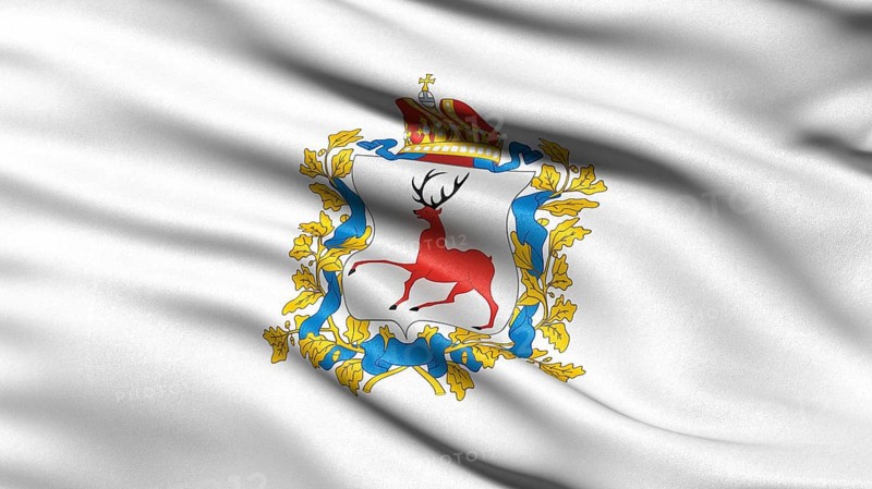 Flag of the administrative district of Nizhny Novgorod