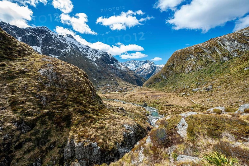 View of the Route Burn Valley with stream