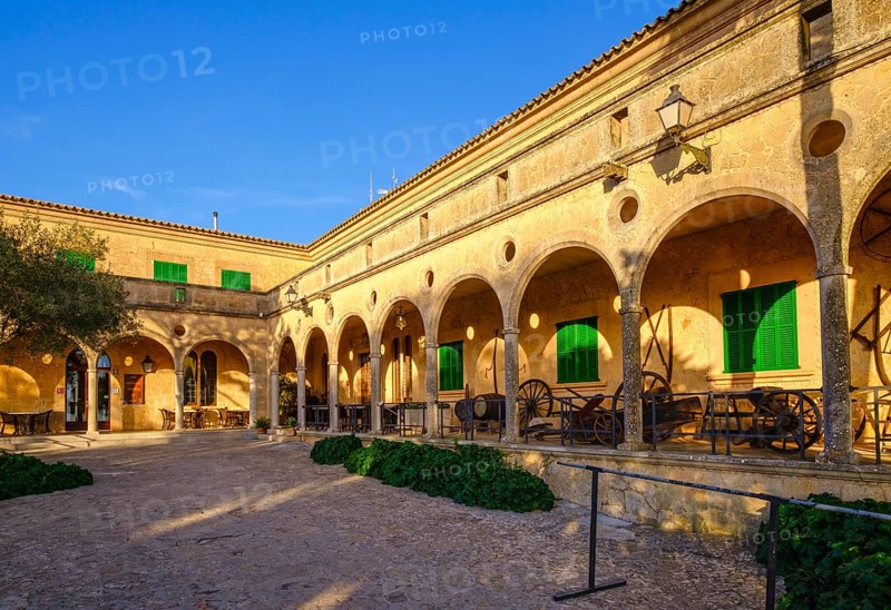 Archway in the monastery Santuari de Nostra Senyora de Cura