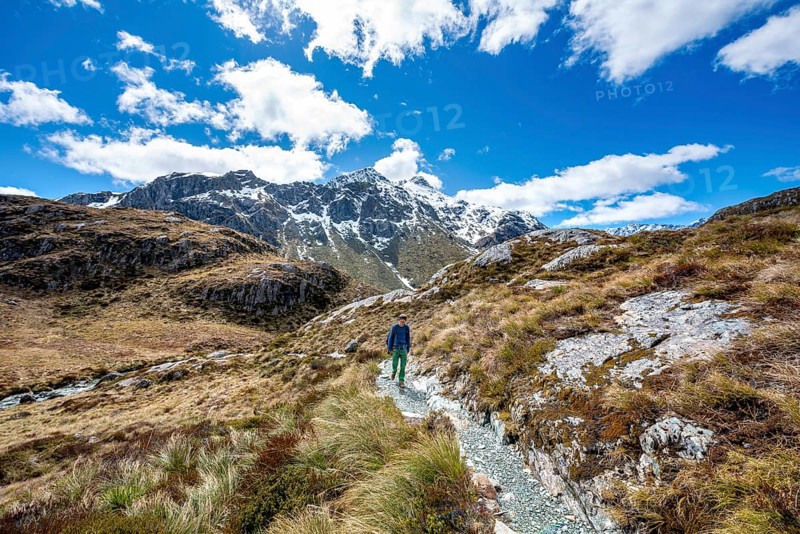 Hikers on the Routeburn Track