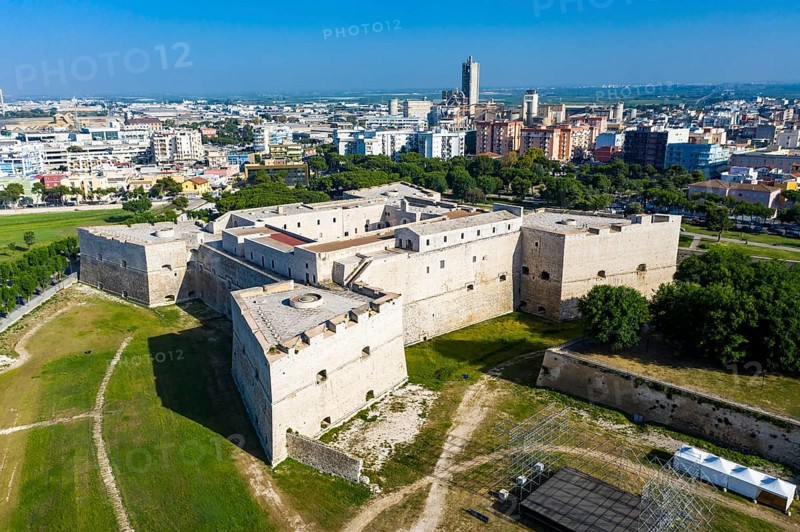 Aerial view of Castello Svevo