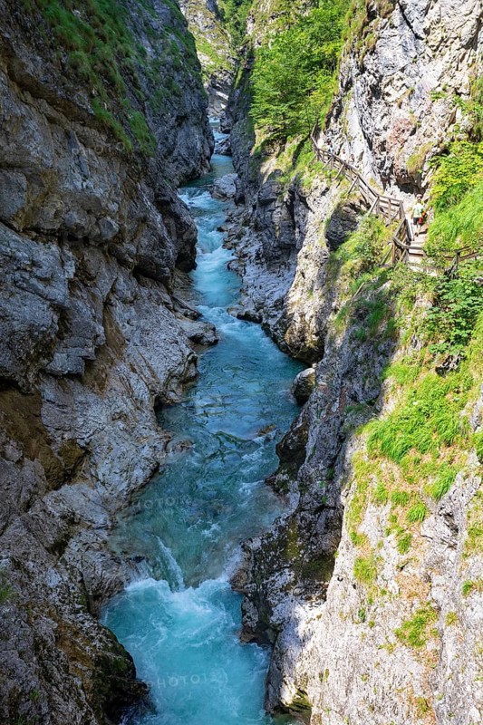 Climbing facility in the Lammerklamm