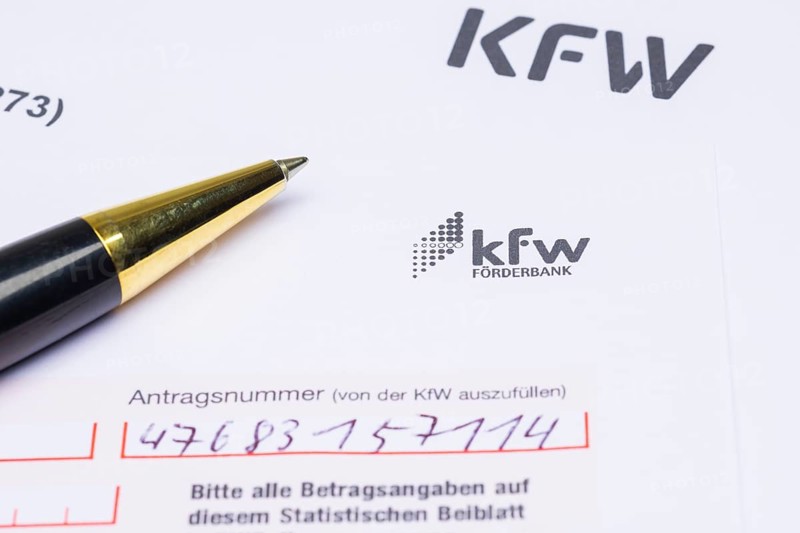 Application form of KfW-Foerderbank