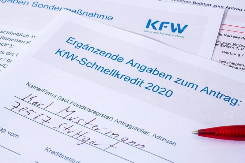 Application forms of the KfW-Foerderbank