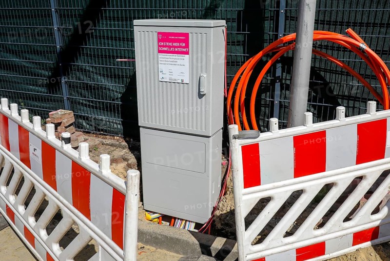 Telekom distribution box for fast Internet