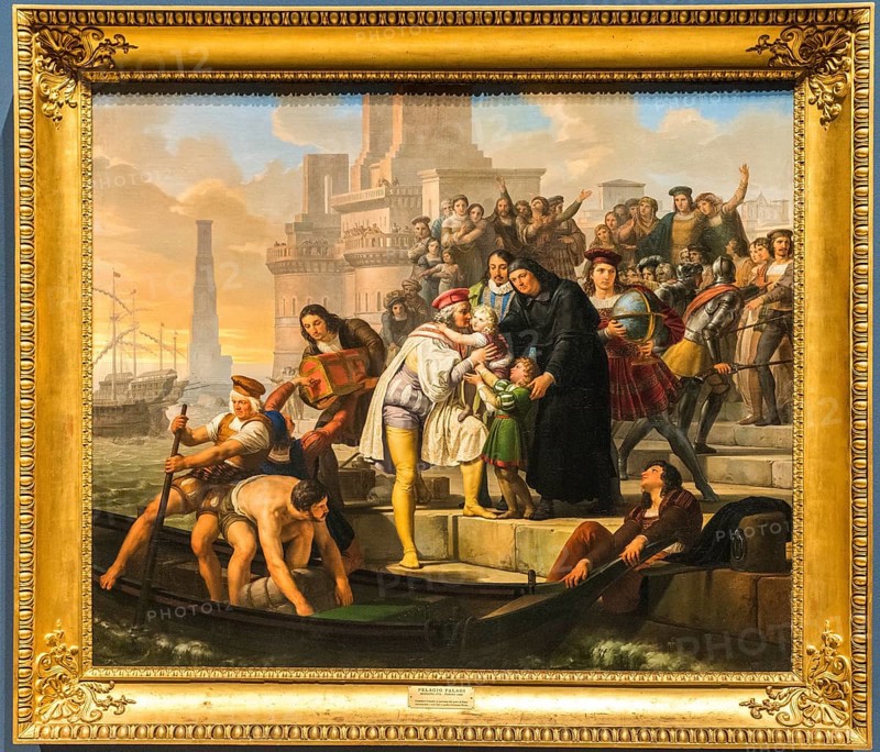 Christopher Columbus sets off for America