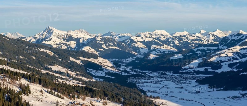 View over the Brixen Valley in winter