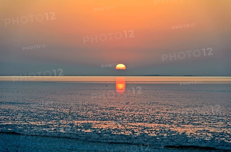 Sunrise over the Assale Salt Lake