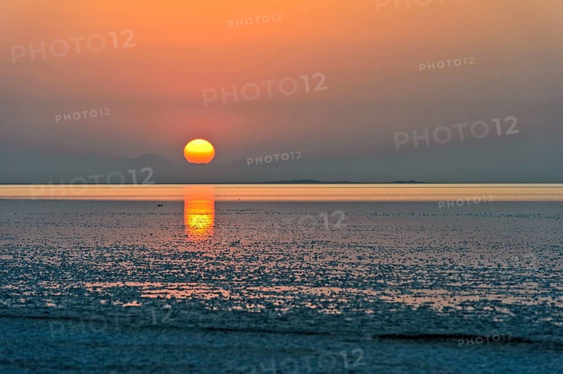 Sunrise over the Assale Salt Lake