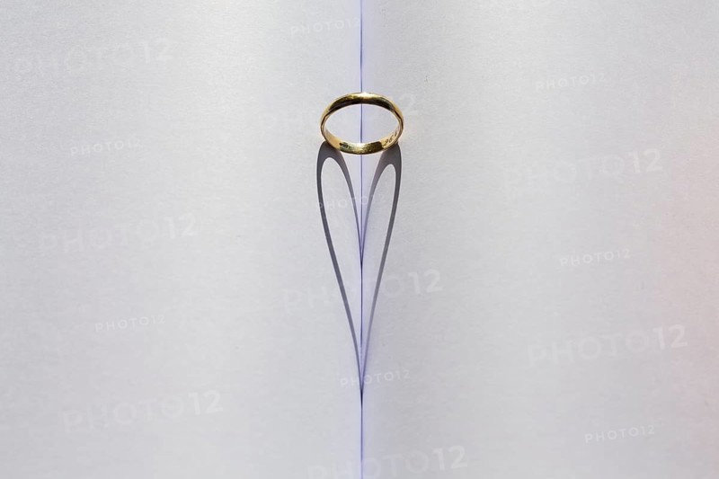 Ring in the fold of a book