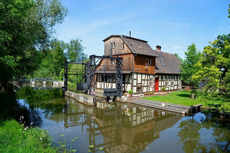 Radduscher Buschmuehle at the Suedumfluter or Leineweberfliess