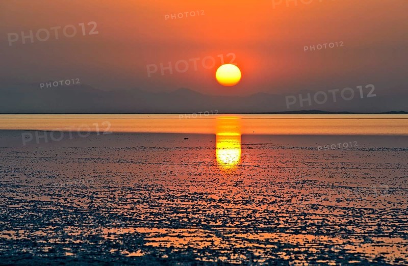 Sunrise over the Assale Salt Lake