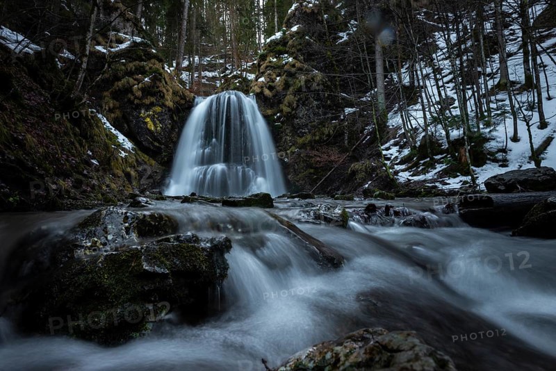 Josefstaler waterfall in winter