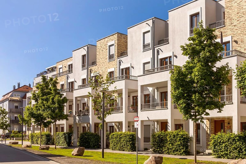 Modern terraced houses in the Marina quarter