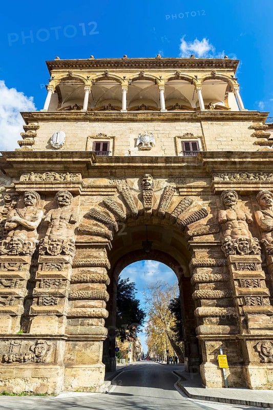 City gate Porta Nuova in the old town