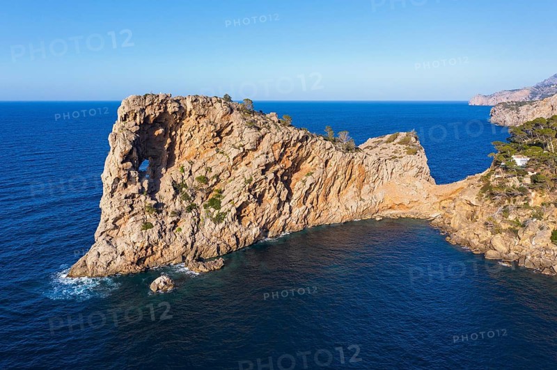 Peninsula Sa Foradada with rockhole