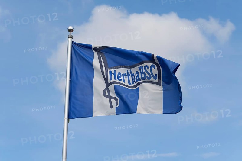 Flag of the Berlin football club Hertha BSC