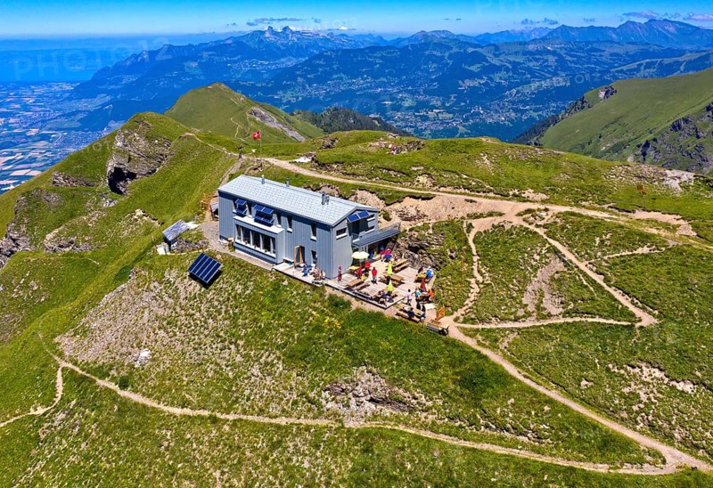 Cabane de la Tourche mountain hut of the Swiss Alpine Club SAC