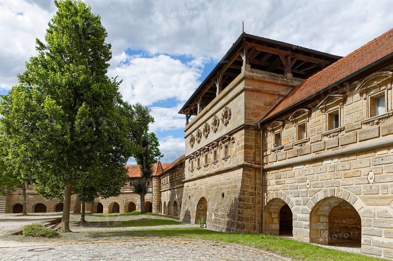 Fortress wall with fortified defence defence defence defence defence defence defence defence defence tower and arcades
