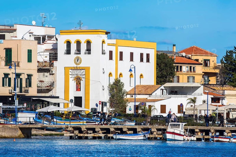Marina Mondello with church Parrocchia San Girolamo