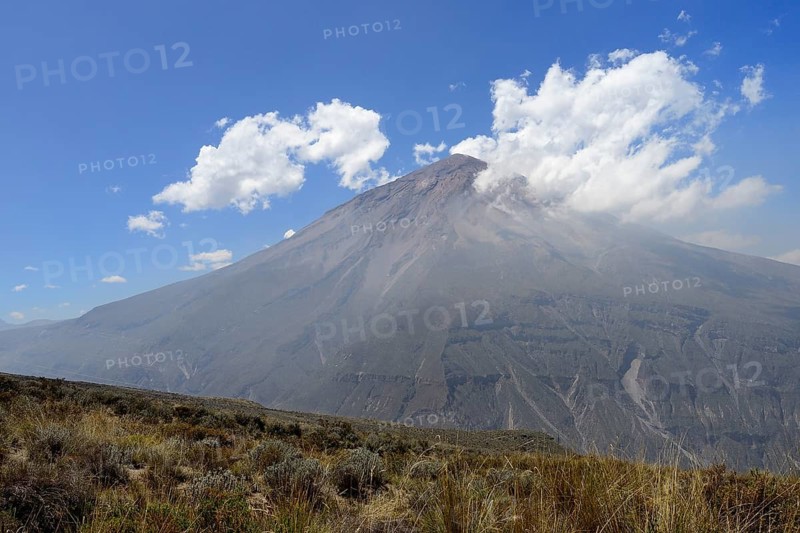 Volcano Misti with clouds