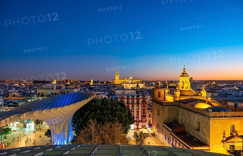 View from Metropol Parasol over the city