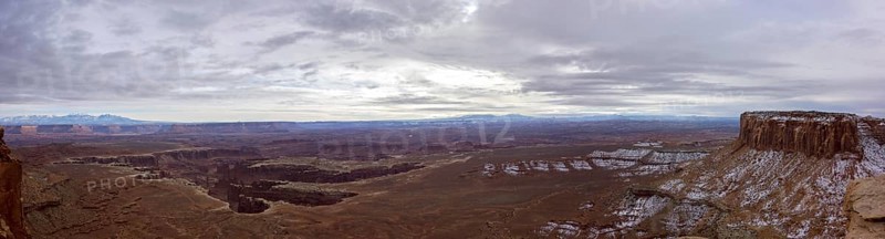View from Grand View Point Overlook to erosion landscape