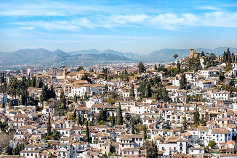 View from the Alhambra to Albayzin