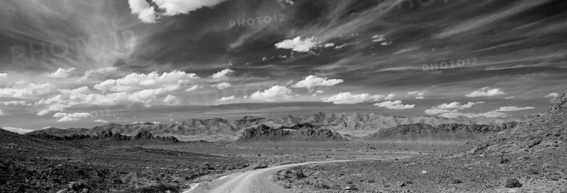 Gravel road to the Atlas Mountains