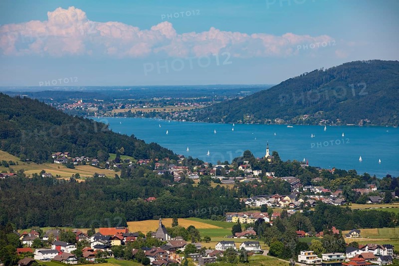 View from Kronberg to Attersee am Attersee
