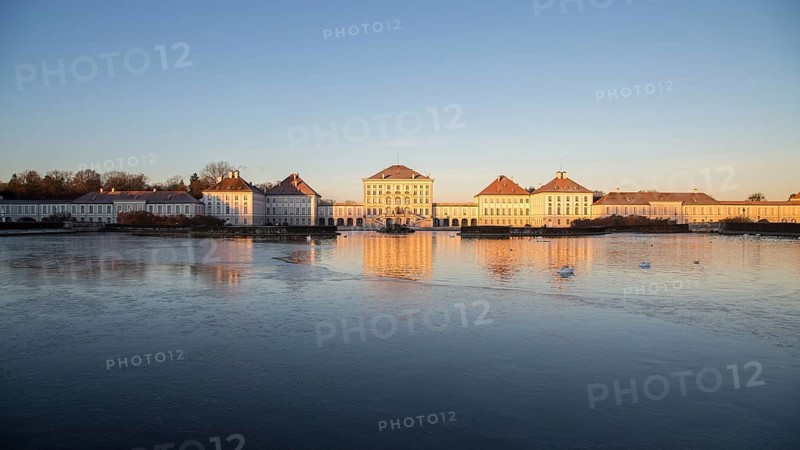 Nymphenburg Castle at sunrise