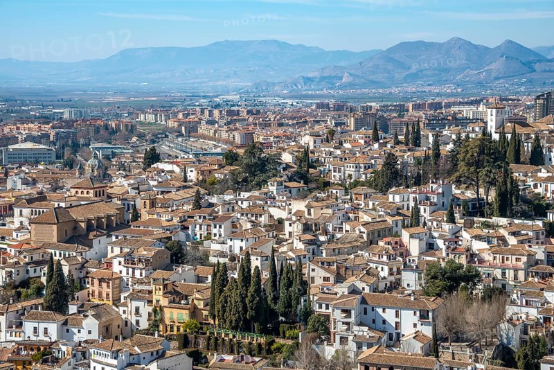 View from the Alhambra to Albayzin