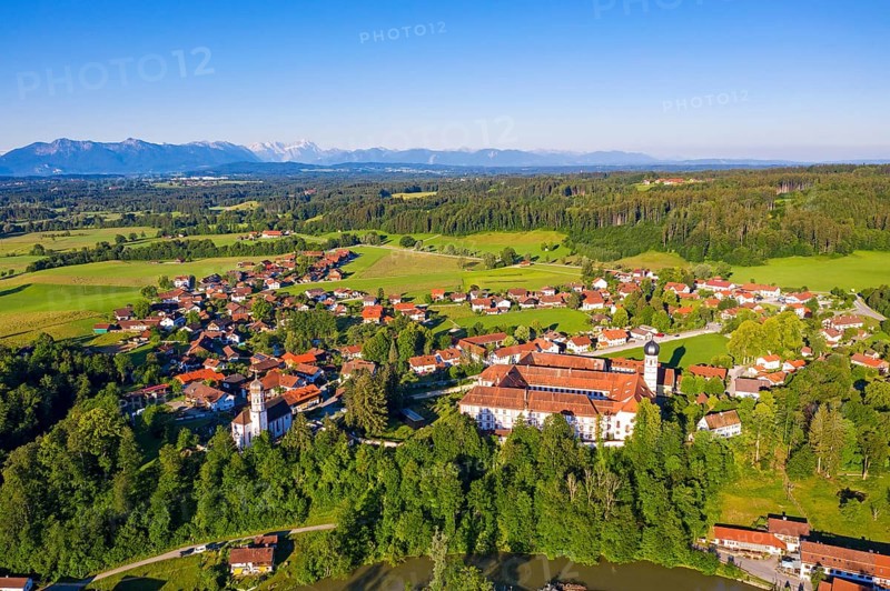 Beuerberg with Marienkirche and monastery