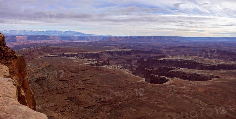 View from Grand View Point Overlook to erosion landscape
