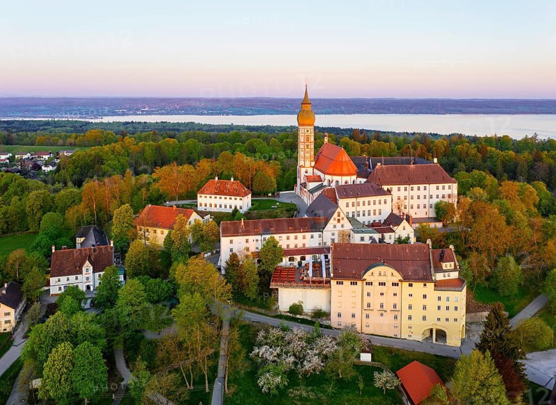 Monastery Andechs in the morning light