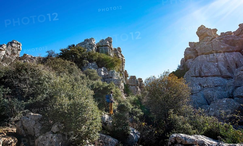 Rock formations of limestone