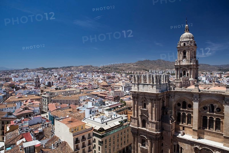 City view with cathedral