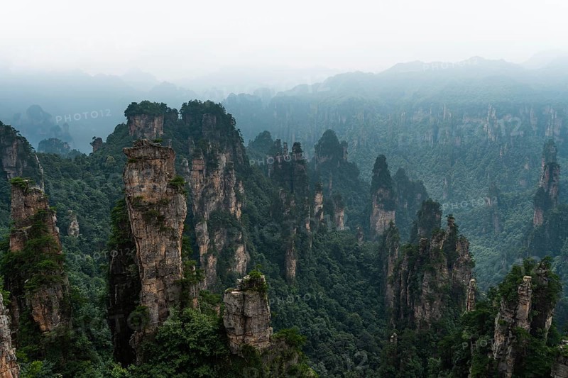 Avatar Mountains in fog