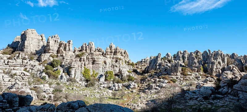 Rock formations of limestone