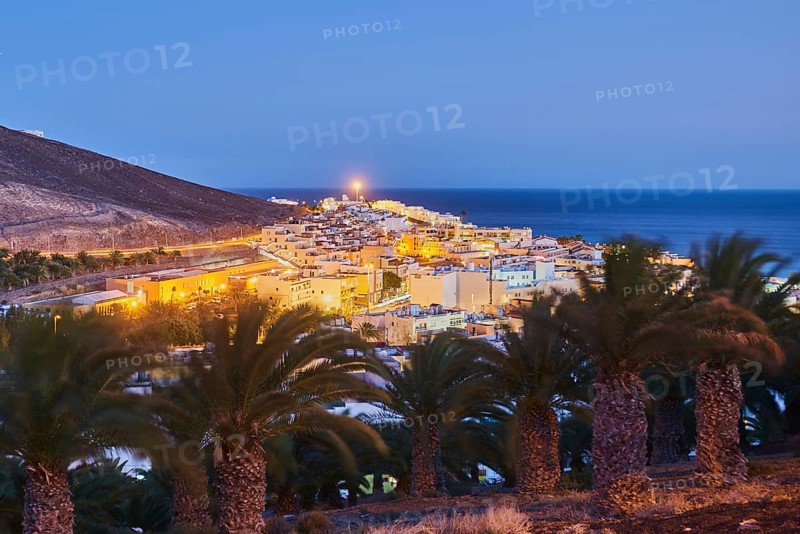 View of Morro Jable in the blue hour